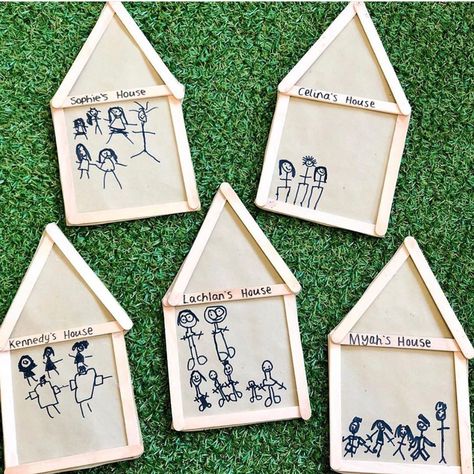 Teacher Approved #teacherlife on Instagram: “Love this craftivity from @teaching.this.way ! “Who lives at your house?”” All About Me Theme, Preschool Family, All About Me Preschool, Family Theme, House Crafts, 카드 디자인, Kindergarten Art, Beginning Of School, Preschool Classroom