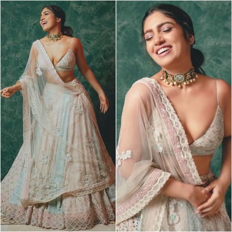 Sawan Gandhi, Sari Ideas, Bhumi Pednekar, Desi Fits, Indian Bride Makeup, Indian Outfits Lehenga, Hot Blouse, Bollywood Lehenga, Wedding Photoshoot Poses