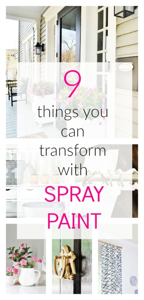 9 Things You Can Transform With Spray Paint - Thistlewood Farm #diy #spraypaint #decor #diydecor #decorideas #decorating #home #house #paint #painting Spray Paint Projects Art, Spray Paint Furniture Ideas, Things To Spray Paint, Diy Spray Paint Ideas, Spray Paint Tips, Spray Paint Ideas, Monopoly Pieces, Spray Paint Furniture, Spray Paint Projects