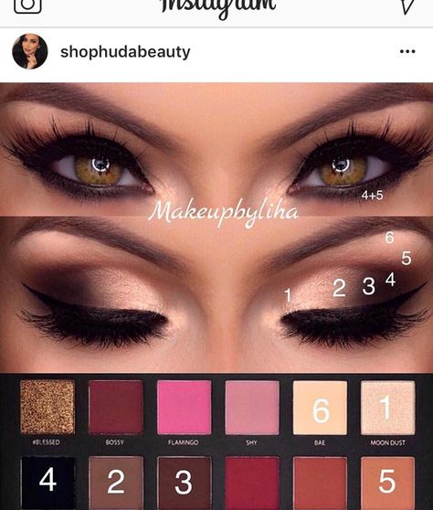 Huda Beauty Rose Gold Palette, Makeup Pinterest, Rose Gold Eye Makeup, Huda Beauty Rose Gold, Make Up Designs, Makeup Asian, Membentuk Alis, Best Makeup Tutorials, Makeup Pictorial