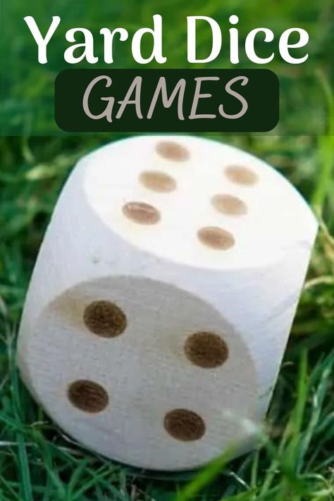 Carnival Dice Game, Dice Games For Groups, Dice Party Games, Giant Dice Games, Big Dice Games, Fun Outdoor Games For Adults, Large Yard Games, Yard Dice Games, Diy Dice Games