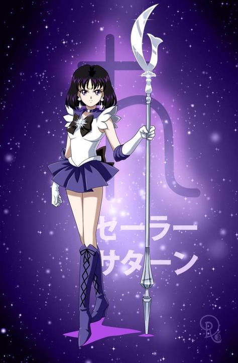 Sailor Saturn Sailor Saturn Cosplay, Sailor Saturn Crystal, Sailor Moon Tattoo, Sailor Moon Girls, Arte Sailor Moon, Sailor Scout, Sailor Moon Fan Art, Arte Van Gogh, Sailor Pluto