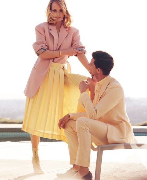 Nobody Wears a Suit Like Amber Valletta Alexi Lubomirski, Tyrone Lebon, Lingerie Valentines Day, Daphne Groeneveld, Amber Valletta, Elle Us, Lauren Hutton, Celebrity Photographers, Vogue Spain