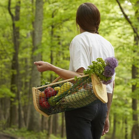 Gardener's Harvest Basket Harvest Basket, Garden Basket, Uncommon Goods, Vegetable Basket, Pollinator Garden, Gardening Gloves, Creative Home Decor, Unusual Gifts, Garden Gifts