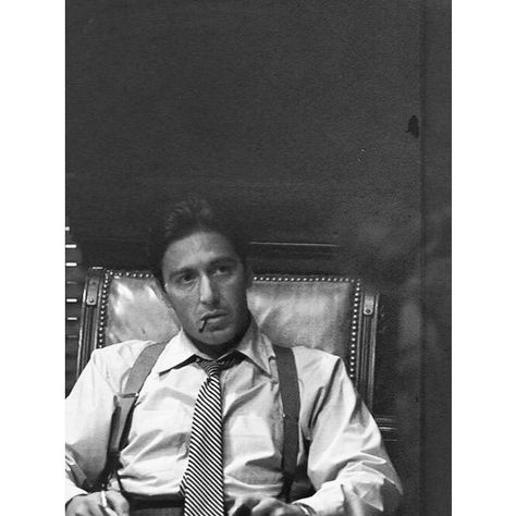 Al Pacini as Michael Corleone in The Godfather The Godfather Wallpaper, Young Al Pacino, Michael Corleone, Don Corleone, Godfather Movie, Mafia Gangster, Wise Guys, Tony Montana, Photoshoot Themes