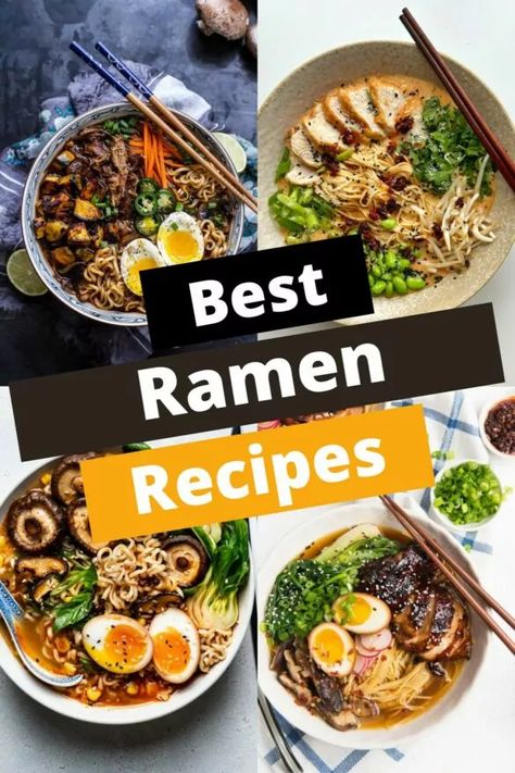 Ramen Best Ramen Recipe, Creamy Ramen, Top Ramen Recipes, Best Baklava Recipe, Ramen Soup Recipes, Japanese Noodle Dish, Saltimbocca Recipe, Chicken Ramen Recipe, Vegetarian Ramen