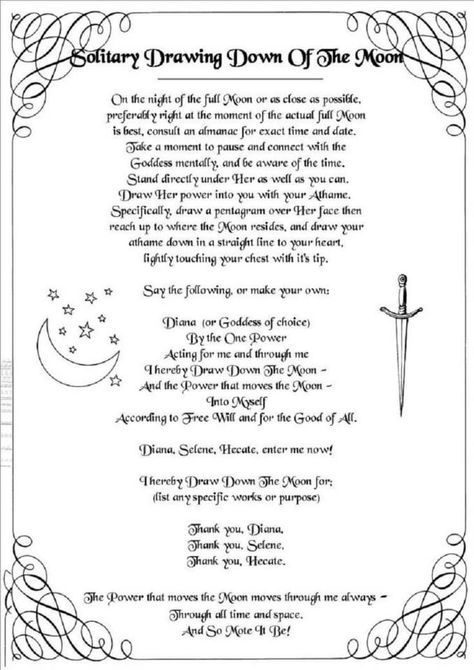 Solitary Full Moon Ritual - The Drawing Down of the Moon Witchy Spells, Drawing Down The Moon, Moon Spells, Moon Ritual, Full Moon Ritual, Wiccan Witch, Eclectic Witch, Magick Spells, Book Of Shadow