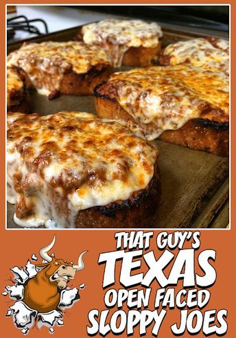 That Guy Cooks: That Guy's Texas Open Faced Sloppy Joes Meat Casseroles, Loose Meat Sandwiches, Best Sandwich Recipes, Meat Sandwich, Sloppy Joes Recipe, Green Bell Pepper, Hamburger Recipes, Sloppy Joe, Beef Recipes Easy