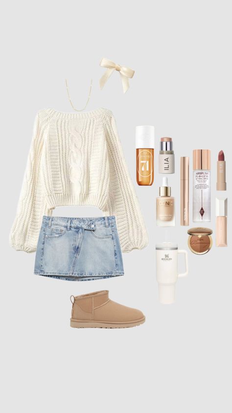 #cleangirl #vanillagirl #cute #fall Outfit Inspo Casual, Casual Preppy Outfits, Trendy Outfits For Teens, Cute Lazy Day Outfits, Cute Preppy Outfits, Simple Trendy Outfits, Cute Everyday Outfits, Cute Simple Outfits, Really Cute Outfits