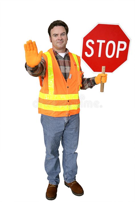 Construction Activity, Crossing Guard, Hold Your Horses, Construction Activities, Dot Net, Occupational Health, Stop Sign, Occupational Health And Safety, White Image