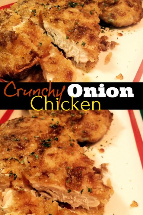 Crunchy Onion Chicken, Onion Soup Mix Recipe, Seafood Mix, Onion Chicken, Turkey Dishes, Onion Soup Mix, Onion Soup, Poultry Recipes, The Chicken