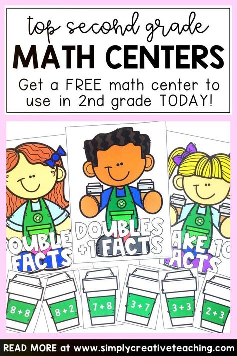 Math Classroom Elementary, Centers For Second Grade, 2nd Grade Math Centers, Easy Math Centers, Guided Math Rotations, Math Center Rotations, Free Math Centers, Math Classroom Posters, Math Rotations