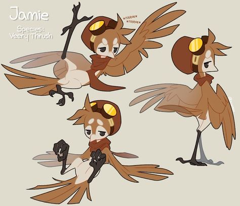 Bird Inspired Character Design, Cute Bird Character Design, Cartoon Bird Character Design, Anthro Bird Art, Hummingbird Character Design, Bird Fursona Base, Moose Character Design, Anthro Bird Character Design, Bird Mascot Design