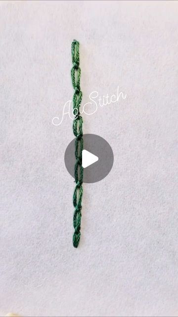 Chain Embroidery Stitch, Cable Chain Embroidery Design, Chain Stitch Machine Embroidery, Chain Stitch Name Embroidery, Chain Stitch Filling Embroidery, Cable Chain Stitch, Chainstitch Font, Chain Embroidery, Chain Stitch Embroidery