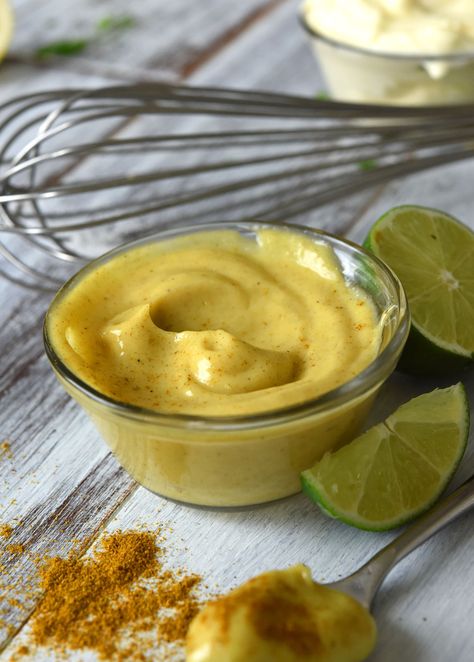 Curry Mayonnaise Curry Mayonnaise Recipe, Easy Mayo, Curry Mayo, Homemade Mayonnaise Recipe, Mayo Recipe, Homemade Mayo, Mayonnaise Recipe, Japanese Curry, Homemade Mayonnaise