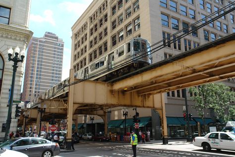 Chicago L Train, Chicago L, Train System, Chicago Usa, Chicago Travel, My Kind Of Town, Chicago City, Downtown Chicago, Urban City