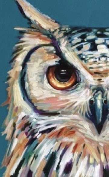 Owls Acrylic Paintings On Canvas, Owls To Paint, Painting Owls Acrylic, How To Paint An Owl, Owl Paintings On Canvas, Easy Animal Paintings, Acrylic Animal Paintings, Abstract Owl Painting, Ganesha Acrylic Painting