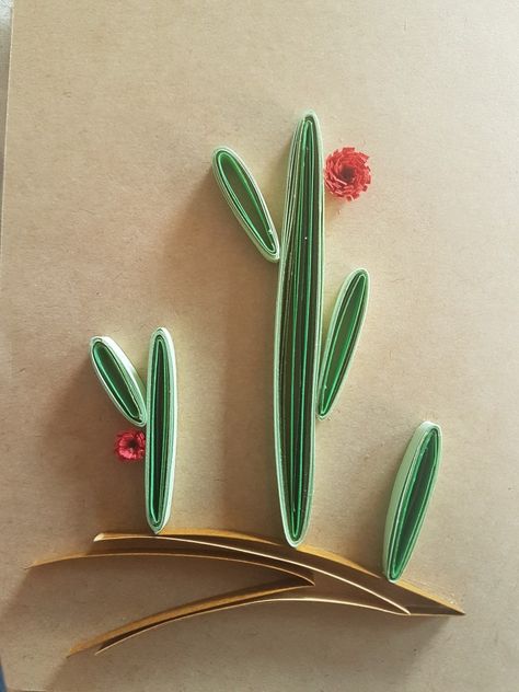 Paper Quilling Cactus, Quill Art, Quilling Flower Designs, Paper Quilling Designs, Desert Plants, Quilling Designs, Paper Quilling, Cactus Plants, Flower Designs