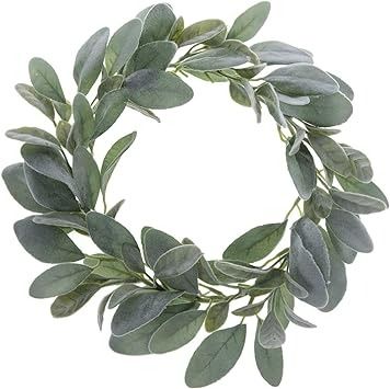 Hobby Lobby Home Decor, Painting Bedroom, Lamb's Ear, Lambs Ear Wreath, Wreaths And Garlands, Decor Pillows, Greenery Wreath, Diy Projects Videos, Floral Arrangements Wedding