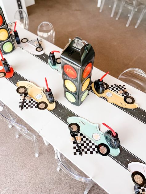 2 Fast Birthday Activities, Three Year Old Car Birthday, One Year Old Car Birthday Party, Vintage Cars Birthday Party, Two Fast Birthday Centerpieces, Two Fast Birthday Games, Fast One Birthday Party Theme, Two Fast Birthday Party Boy, Vintage Car Birthday Party