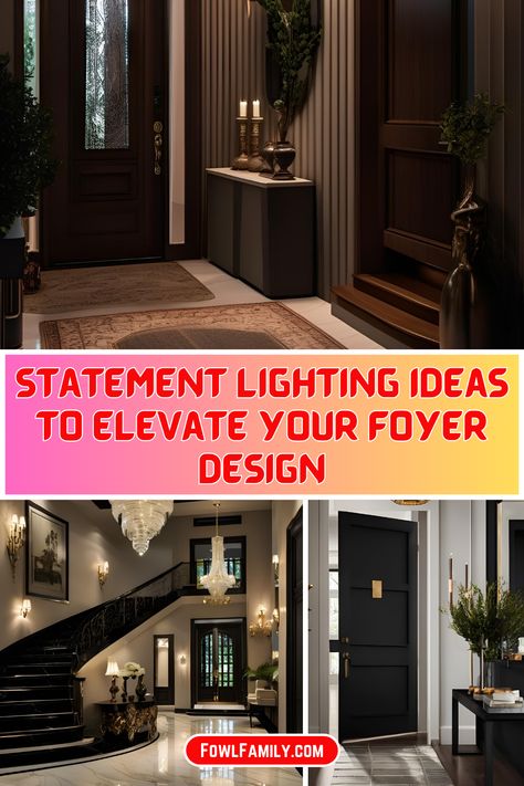 Make a bold first impression with statement lighting in your foyer! Whether you love grand chandeliers or sleek modern fixtures, these foyer lighting ideas will set the perfect tone for your home’s entrance. Foyer Lighting Ideas, Modern Fixtures, Entryway Decor Ideas, Foyer Lighting, Foyer Design, Statement Lighting, First Impression, Lighting Ideas, Entryway Decor