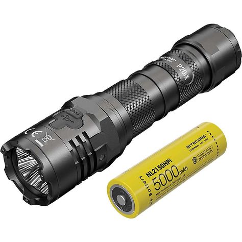 NITECORE P20iX 4000 Lumen USB-C Rechargeable Flashlight Glass Breaking, Tactical Holster, Tactical Light, Molle System, Rechargeable Flashlight, Tactical Flashlight, Flood Light, Strobe Lights, Photography Camera