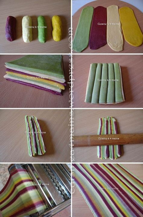 Veggie Pasta Noodles, Pasta Shop, Pasta Dough Recipes, Colored Pasta, Pasta Art, Homemade Pasta Recipe, Pasta Party, Pasta Fatta In Casa, Homemade Noodles