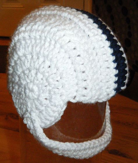 Crochet Football Helmet, Crochet Helmet, Craft Fairy, Sport Hats, Pilot Helmet, Crochet Football, Baby Helmet, Crochet Baby Shoes Pattern, Helmet Hat