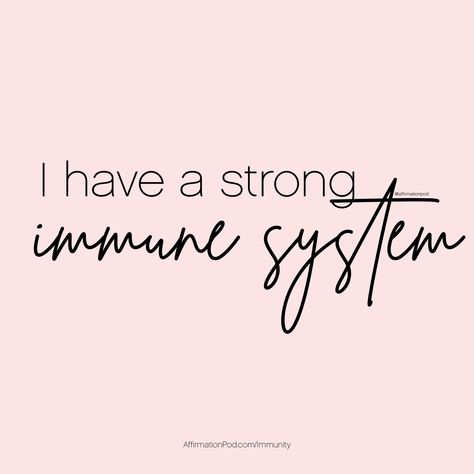 Immune System Affirmations, Healthy Body Affirmations, Strength Affirmations, Body Manifestation, Body Affirmations, Prosperity Affirmations, Natural Health Supplements, Healthy Immune System, Attraction Affirmations