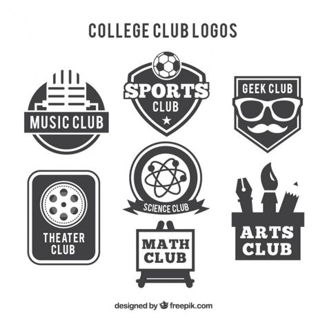 Workshop Logo Design, College Clubs, Chemistry Logo, Logo For School, Workshop Logo, College Club, Logo Club, School Building Design, Logo Design Set