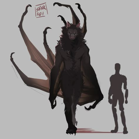 KEI! on Twitter: "well here's batboy... the most beautiful of baby boys… " Vampire Monster Concept Art, Arte Doodle, Creature Ideas, Cool Creatures, Monster Ideas, Creature Drawings, Monster Concept Art, Fantasy Monster, Fantasy Creatures Art