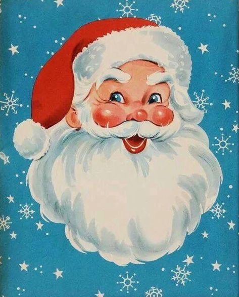 Cozy Clutter, Night Christmas, Vintage Christmas Card, Vintage Christmas Images, Santa Claus Is Coming To Town, Black Santa, Christmas Graphics, Old Christmas, Old Fashioned Christmas