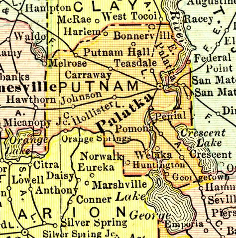 Putnam County, 1911 Carbon County Pa, Palatka Florida, Fauquier County Virginia, Ashtabula County, Crescent Lake, Florida Pictures, Fayette County, Broward County, Florida History