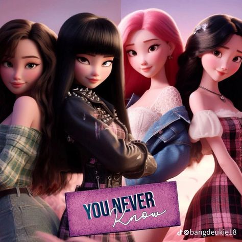 Blackpink Anime, Blackpink Disney, Happy Birthday Tom, Cat Logo Design, Walt Disney Princesses, Anime Disney, Pink Wallpaper Girly, Blink Book, Black Pink Background