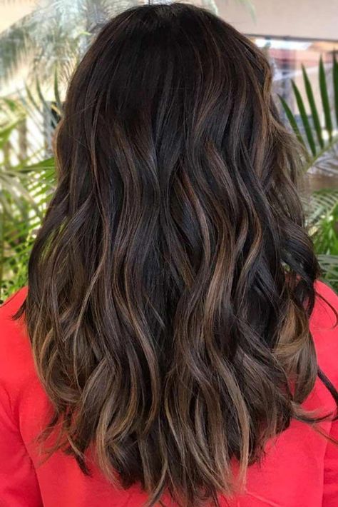 If you are about to get yourself black hair, there are some things that you should consider before calling your colorist. Also, there are lots of amazing ideas. Inspiration won’t hurt, check it out! #haircolor #blackhair #brunettehair Black Hair Balayage, Black Hair With Highlights, Black Hair Color, Brown Hair Balayage, Hair 2018, Hair Color For Women, Burgundy Hair, Hair Women, Hair Shades