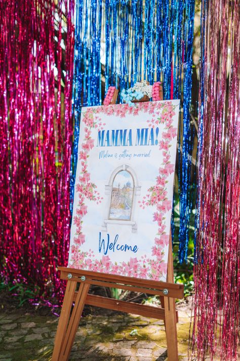 Mamma Mia Party Inspiration, Mama Mia Shower Theme, Mamma Mia Photo Backdrop, Mama Mia Prom Theme, Mama Mia Homecoming, Mamma Mia Beach Party, Mama Mia Decor, Mamma Mia Table Decor, Mama Mia Prom