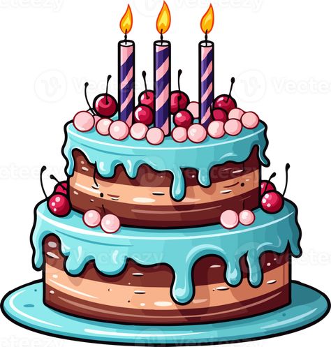 AI generated Cute Birthday Cake in cartoon style Cake Images Cartoon, Cake Reference, Cute Birthday Cake, Birthday Cake Illustration, Cake Icon, Cake Illustration, Cute Birthday Cakes, Cake Images, Logo Banners