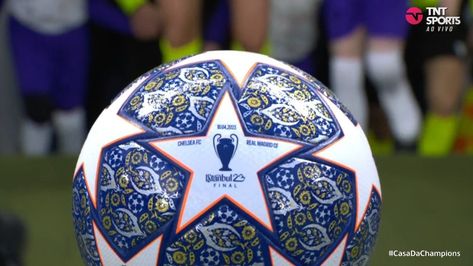 Champions League Ball, Champions League Trophy, Ball Wallpaper, Royal Blue Background, Champions League Final, Uefa Champions League, Gold Details, Champions League, Real Madrid