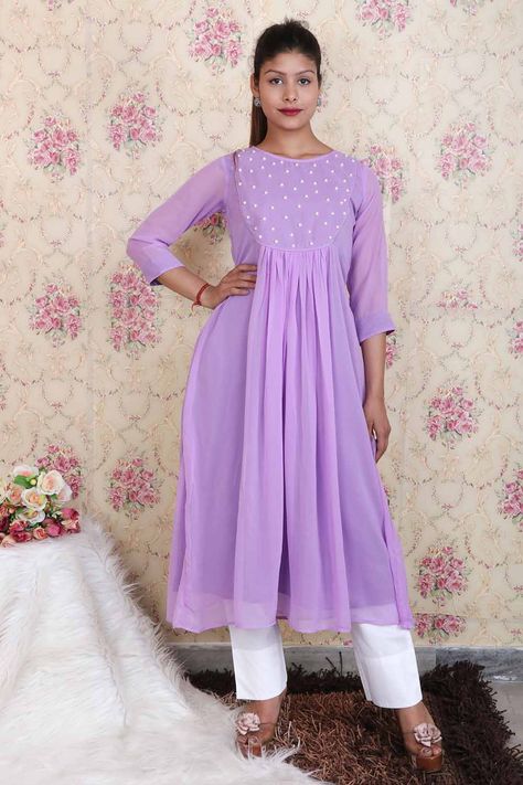 Get up to 60% Discount on shopping Lavender Pearl Long Kurti Pants Set for Women Online for women. Shipping is free and Cash on Delivery is also available. Lavender Kurti Designs, Lavender Kurti, Kurti Pants, Plain Kurti Designs, Lehenga Top, Plain Kurti, Lehenga Dupatta, Kids Ethnic Wear, Short Kurti