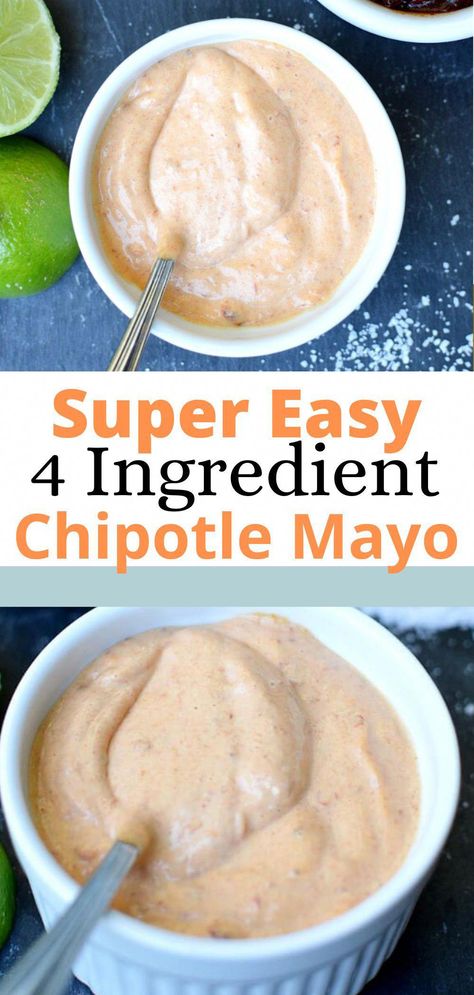 Chipotle Aoli Recipe, Flavored Mayo, Homemade Chipotle Mayo, Mayo Homemade, Chipotle Mayo Sauce, Aoili Recipe, Chipotle Mayo Recipe, Spicy Mayo Recipe, Chipotle Mayonnaise