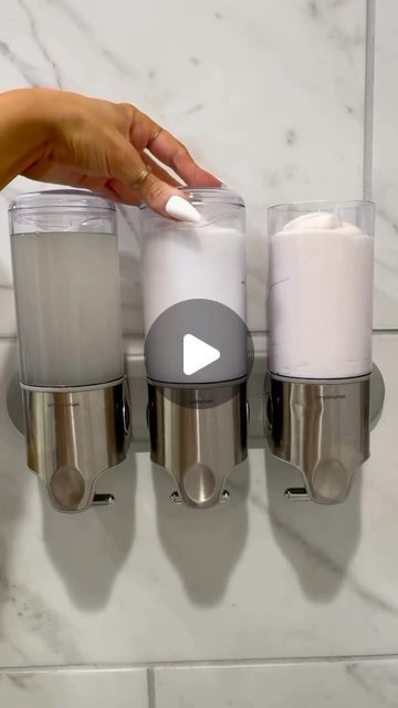 1,161 likes, 7 comments - thecontainerstore on February 18, 2024: "Create a luxurious shower experience with the @simplehuman Wall-Mounted Shampoo & Soap Dispensers..." Shower Shampoo Holder, Bathroom Must Haves, Instagram Bathroom, Shampoo Dispenser, Luxurious Showers, Soap Dispensers, Clearing Clutter, Bathroom Soap Dispenser, Container Store