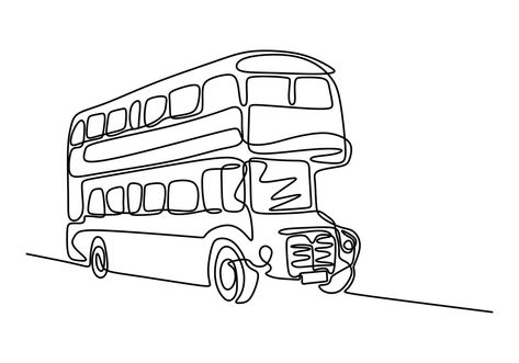 London Bus Tattoo, Double Decker Bus Tattoo, Double Decker Bus Drawing, London Bus Drawing, Bus Doodle, Bus Sketch, Bus Tattoo, Travel Doodle, Bus Drawing