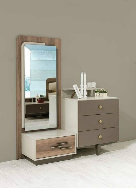 Aesthetic Dressing Table, Dressing Table Design Bedrooms, Latest Dressing Table Designs, Living Room Decor Grey Couch, Table Mirror Design, Wooden Bedroom Furniture Sets, Wooden Bed Side Table, Bed Side Table Design, Dressing Table Mirror Design