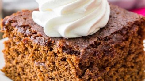 Small Batch Gingerbread, Gingerbread Cake Recipe, Gingerbread Recipes, Whipped Cream Recipe, Gingerbread Cottage, Christmas Baking Cookies, Recipes With Whipping Cream, The English Kitchen, Cake Recipes Easy Homemade