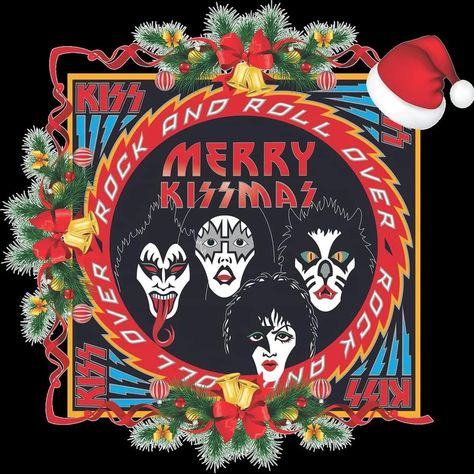 Heavy Metal Christmas, Kiss Artwork, Merry Kissmas, Band Christmas, Peter Criss, Kiss Army, Kiss Pictures, Best Rock Bands, Hot Band