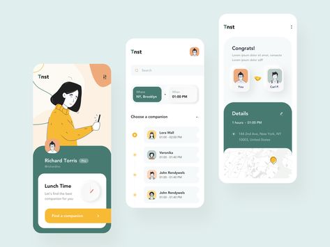 Application Ui Design, To Do App, Ui Design Mobile, Flat Web Design, Ui Ux 디자인, Web Design Mobile, Mobile App Design Inspiration, Flat Ui, Graphisches Design