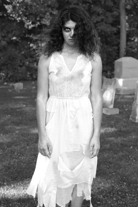 Creepy halloween inspired photoshoot outdoor instagram Creepy White Dress, Creepy Photoshoot, Inspired Photoshoot, White Nightgown, Photoshoot Outdoor, Halloween Creepy, Creepy Halloween, Hallows Eve, Frankenstein