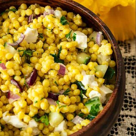 Lemon Turmeric Pearl Couscous Pearl Couscous Recipes, Couscous Recipe, Pearl Couscous, Lamb Chop Recipes, Easter Side Dishes, Lemon Asparagus, Couscous Recipes, Cous Cous, Lovely Home