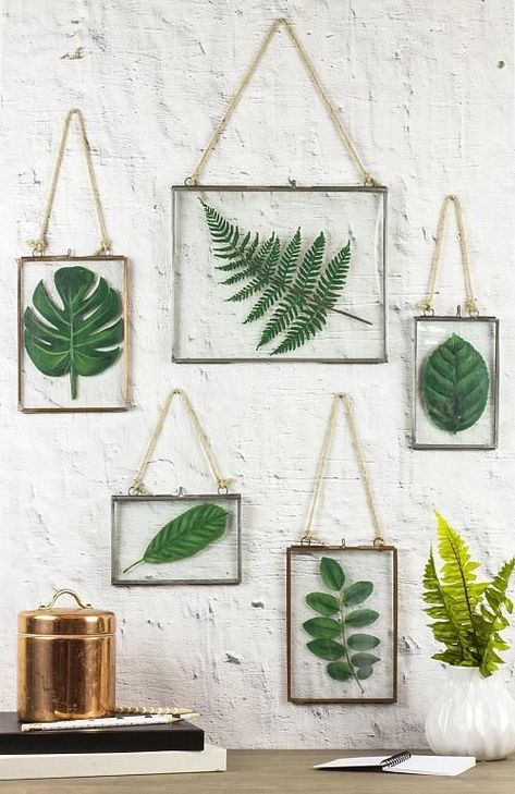 Leaf Projects, Framed Plants, Diy Wand, Pressed Leaves, Deco Nature, Pressed Flower Art, Deco Floral, Wall Decor Ideas, Pressed Flower