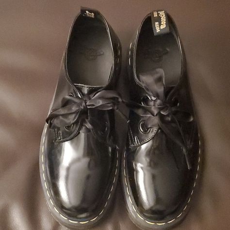 Holly Leather Platform Oxford Docs Oxford Platform, Dr Martens Shoes, Martens Shoes, Oxford, Leather, Black